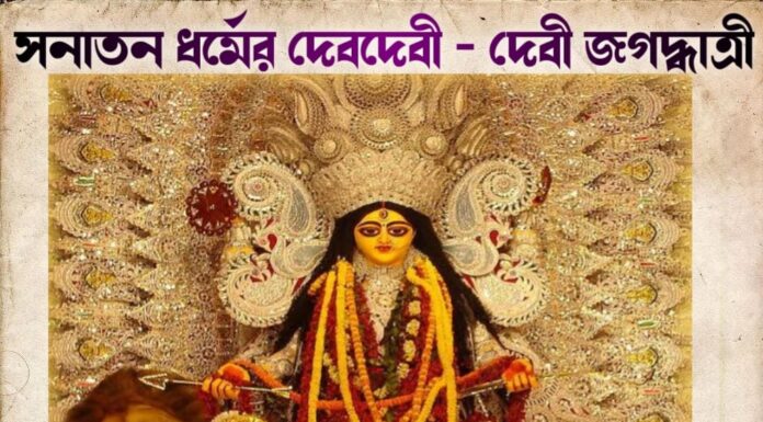 সনাতন ধর্মের দেবদেবী – দেবী জগদ্ধাত্রী