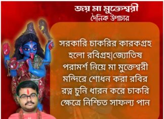 আজকের উপাচার: 13 ডিসেম্বর 2021- জয় মা মুক্তেশ্বরী