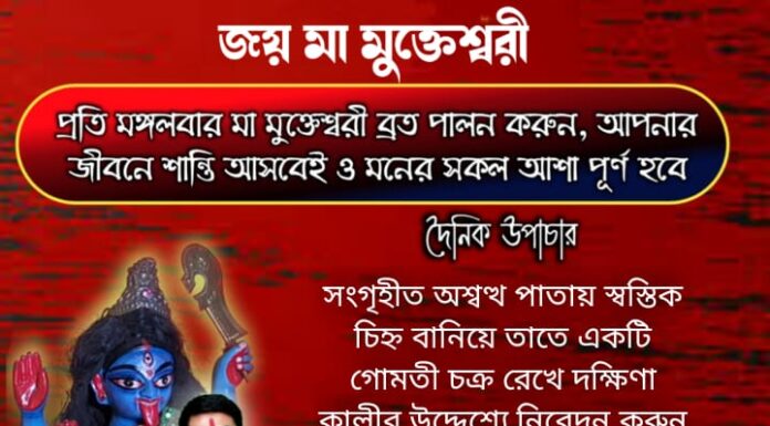 দৈনিক উপাচার : 28 জানুয়ারি 2022 – জয় মা মুক্তেশ্বরী