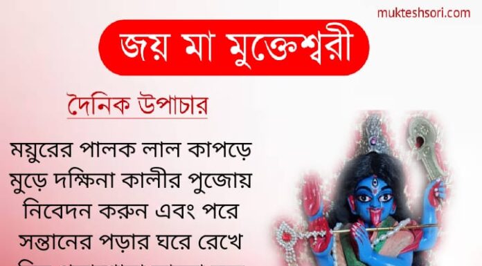 দৈনিক উপাচার : 9 ফেব্রুয়ারী 2022 – জয় মা মুক্তেশ্বরী