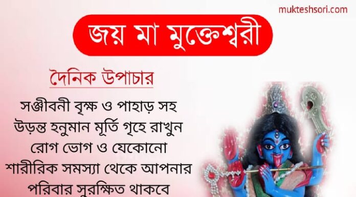 দৈনিক উপাচার : 11 ফেব্রুয়ারী 2022- জয় মা মুক্তেশ্বরী