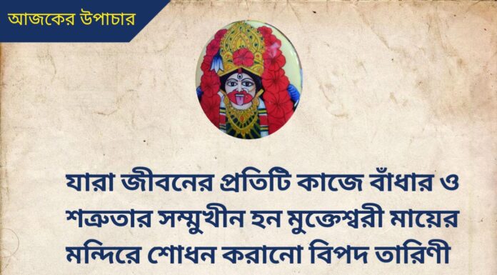 দৈনিক উপাচার : 3 জুলাই 2022 – জয় মা মুক্তেশ্বরী