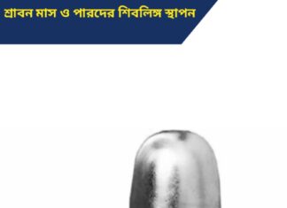 শ্রাবন মাস ও পারদের শিবলিঙ্গ স্থাপন