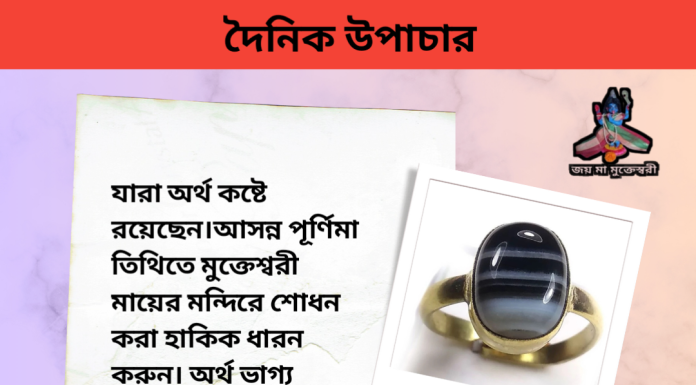 দৈনিক উপাচার : ২৯ জুলাই ২০২৩ – জয় মা মুক্তেস্বরী