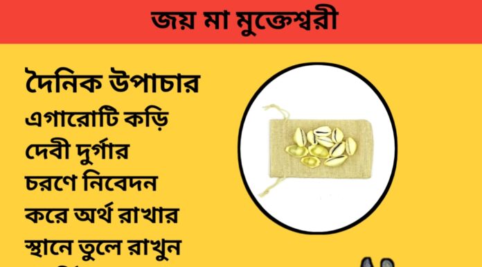 দৈনিক উপাচার : ২৩ অক্টোবর ২০২৩ – জয় মা মুক্তেস্বরী