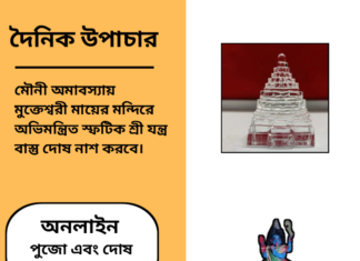দৈনিক উপাচার : ২৯ জানুয়ারি ২০২৫ – জয় মা মুক্তেস্বরী
