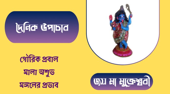 দৈনিক উপাচার : ২৭ জুলাই ২০২৫ – জয় মা মুক্তেশ্বরী