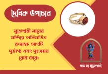 দৈনিক উপাচার : ২০ মার্চ ২০২৬ – জয় মা মুক্তেশ্বরী