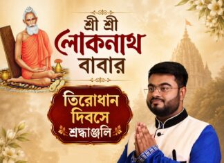 শ্রী শ্রী লোকনাথ বাবার তিরোধান দিবসে শ্রদ্ধাঞ্জলি